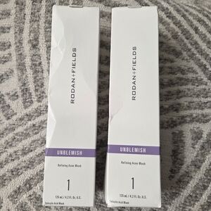 Rodan+ Fields UNBLEMISH Redefining Acne Wash Step 1 ( 2 Pk) 4.2 fl oz EXP